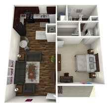 Classic One Bedroom 236 floor plan